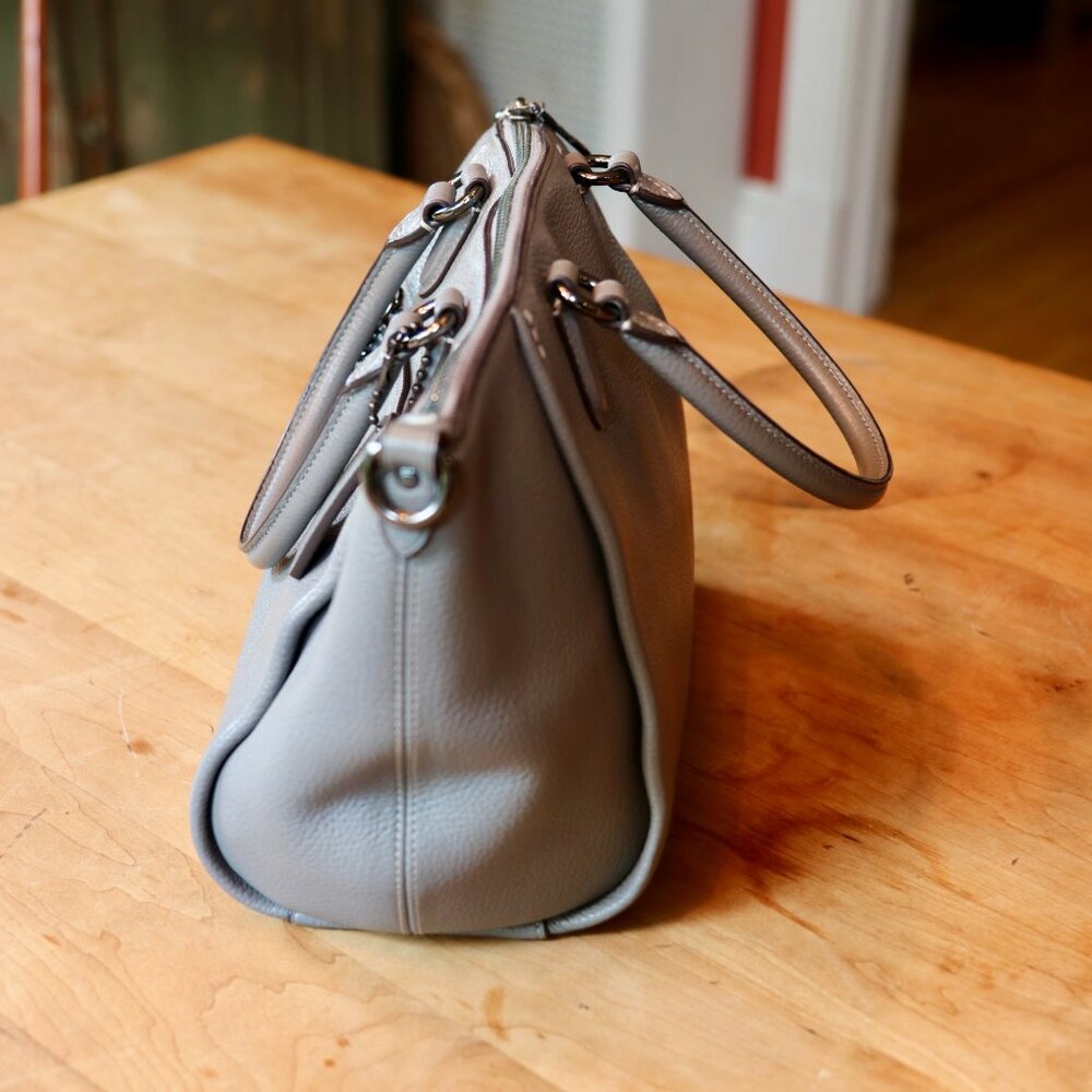 Coach Elise Grey Sachel EUC - Picture 8 of 16